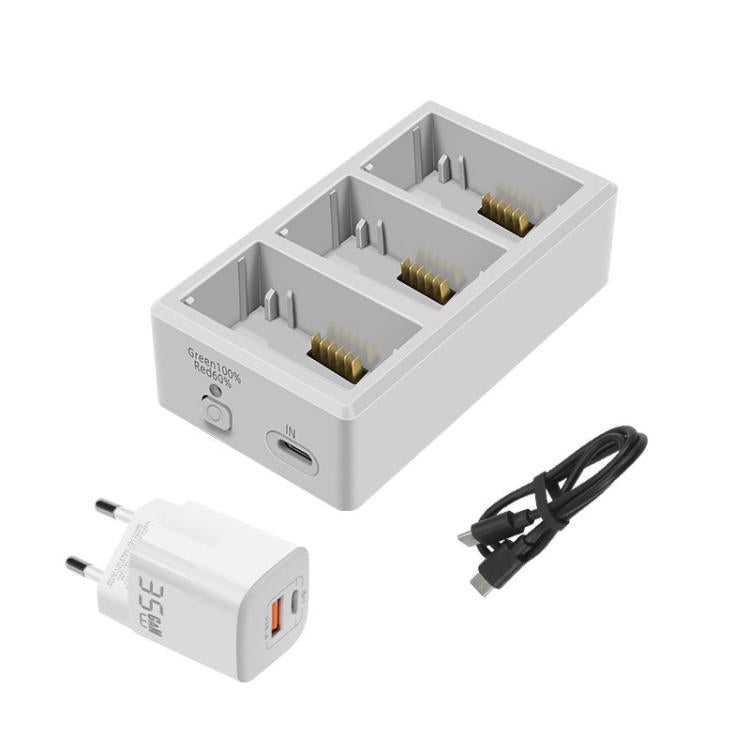 YX 3-Way Battery Charger For DJI Mini 4 Pro/Mini 3/Mini 3 Pro Charging Hub 35W EU Plug - Other by YX | Online Shopping UK | buy2fix