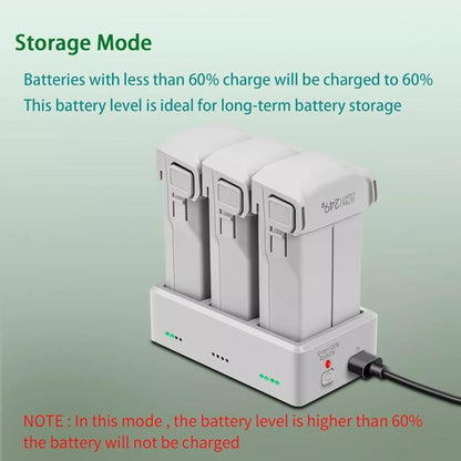 YX 3-Way Battery Charger For DJI Mini 4 Pro/Mini 3/Mini 3 Pro Charging Hub Without Pulg - Other by YX | Online Shopping UK | buy2fix