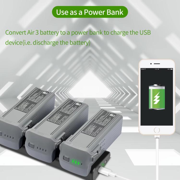 For DJI Air 3/Air 3S Battery Charger YX 3-way Charging Butler Drone Accessories - Other by YX | Online Shopping UK | buy2fix