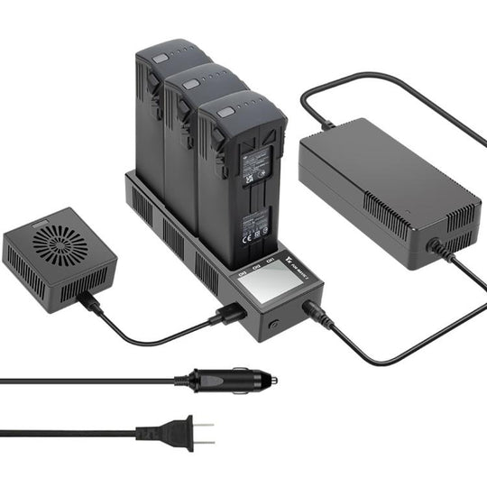 For DJI Mavic 3 Pro / Mavic 3 YX Battery Charger Discharger Hub 3-in-1 Smart Charging Station With Color Screen US Plug