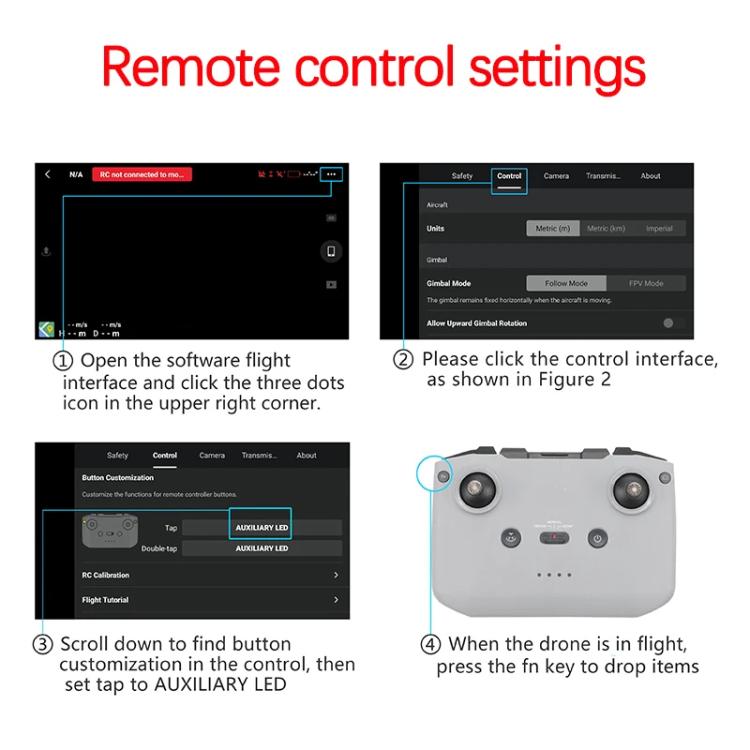 For DJI Mavic Air 2 Drone YX Airdrop System Rechargeable Thrower Load 500g - Other by YX | Online Shopping UK | buy2fix