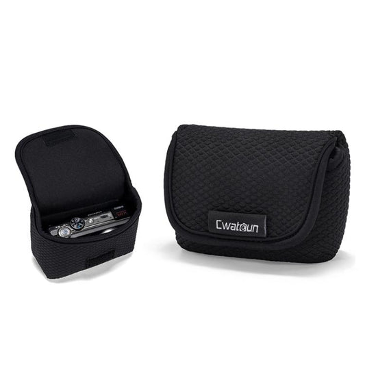 Cwatcun D200 Small Card Camera Bag Scratch-resistant Wear-resistant Portable Camera Bag(Black) - Soft Bag by Cwatcun | Online Shopping UK | buy2fix