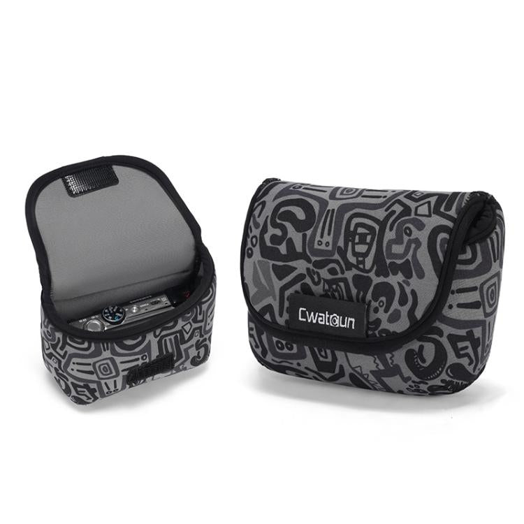 Cwatcun D200 Small Card Camera Bag Scratch-resistant Wear-resistant Portable Camera Bag(Camouflage) - Soft Bag by Cwatcun | Online Shopping UK | buy2fix