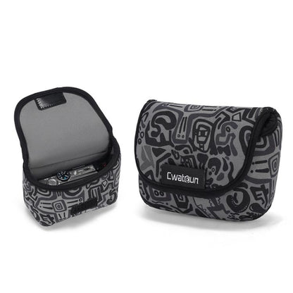 Cwatcun D200 Small Card Camera Bag Scratch-resistant Wear-resistant Portable Camera Bag(Camouflage) - Soft Bag by Cwatcun | Online Shopping UK | buy2fix
