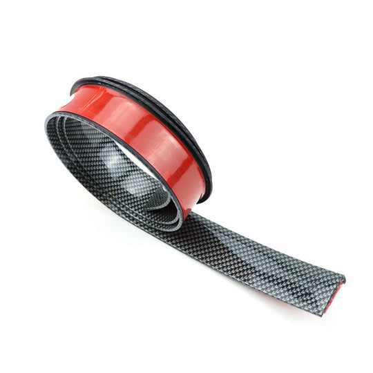 4.5cm Wide Self-Adhesive Car Wheel Arch Trim Protective Strip Anti-Scratch Guard for Vehicle Door Edge Length 1.5m Carbon Fiber