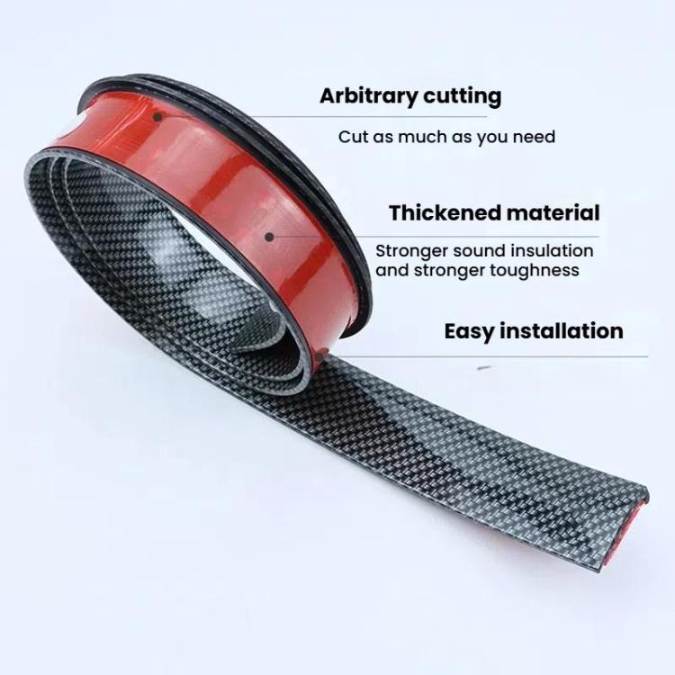 4.5cm Wide Self-Adhesive Car Wheel Arch Trim Protective Strip Anti-Scratch Guard for Vehicle Door Edge Length 1.5m Carbon Fiber - Decorative Strip by buy2fix | Online Shopping UK | buy2fix