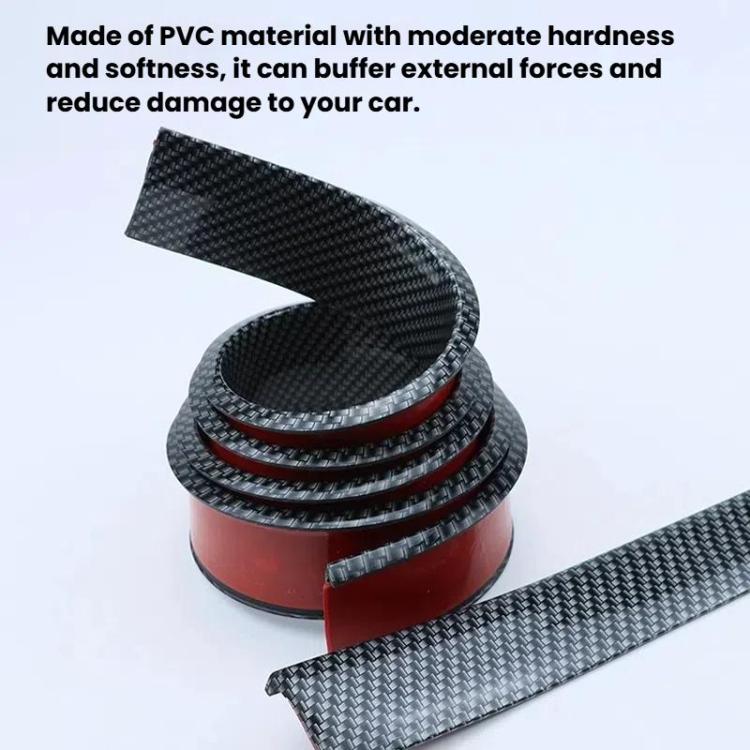 3.5cm Wide Self-Adhesive Car Wheel Arch Trim Protective Strip Anti-Scratch Guard for Vehicle Door Edge Length 1.5m Carbon Fiber - Decorative Strip by buy2fix | Online Shopping UK | buy2fix
