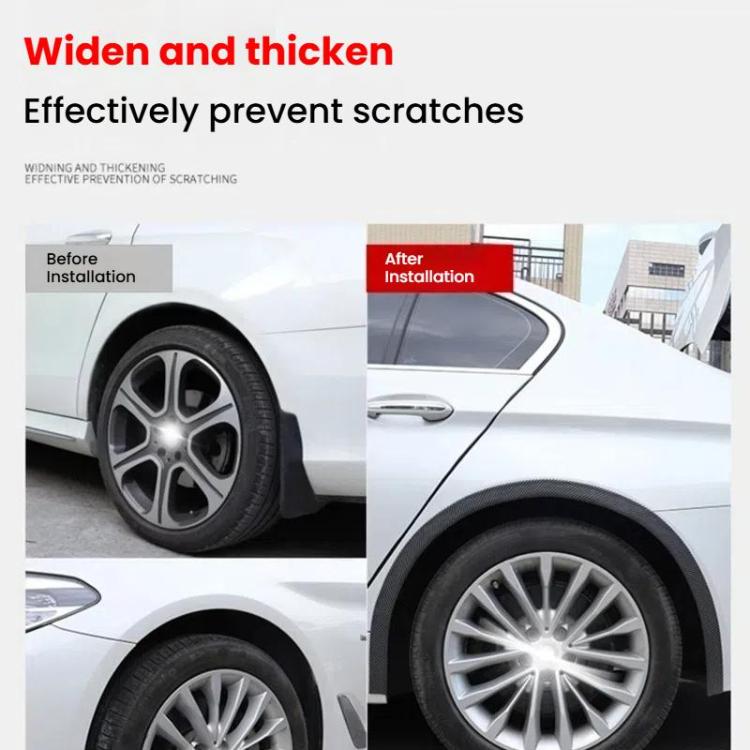 4.5cm Wide Self-Adhesive Car Wheel Arch Trim Protective Strip Anti-Scratch Guard for Vehicle Door Edge Length 1.5m Black - Decorative Strip by buy2fix | Online Shopping UK | buy2fix