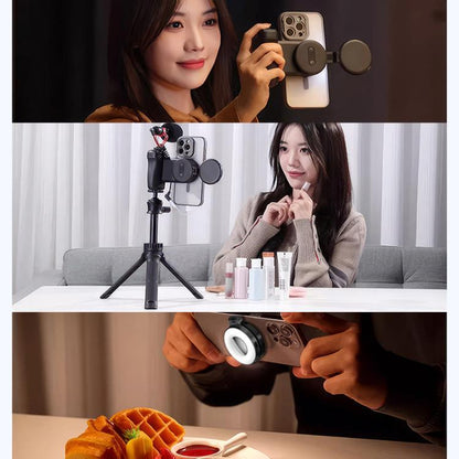 HEPAIL AC74 Magsafe Magnetic Smartphone Light Portable Handheld Selfie Light(Black) - Selfie Light by HEPAIL | Online Shopping UK | buy2fix