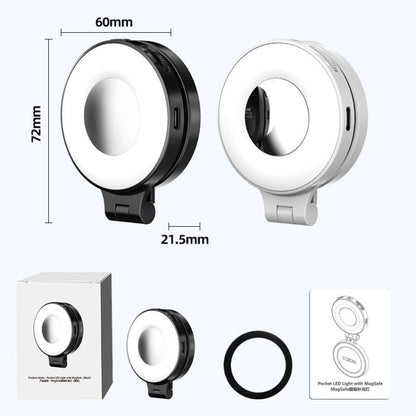 HEPAIL AC74 Magsafe Magnetic Smartphone Light Portable Handheld Selfie Light(White) - Selfie Light by HEPAIL | Online Shopping UK | buy2fix