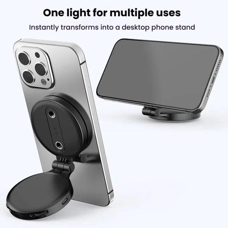 HEPAIL AC74 Magsafe Magnetic Smartphone Light Portable Handheld Selfie Light(Black) - Selfie Light by HEPAIL | Online Shopping UK | buy2fix