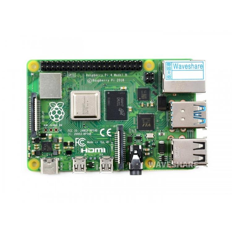 Waveshare For Raspberry Pi 4 Model B 2GB BCM2711B0 64-Bit Quad-Core 4K Dual Mini HDMI For DIY, IoT, Python Development - Raspberry Pi Accessories by Waveshare | Online Shopping UK | buy2fix