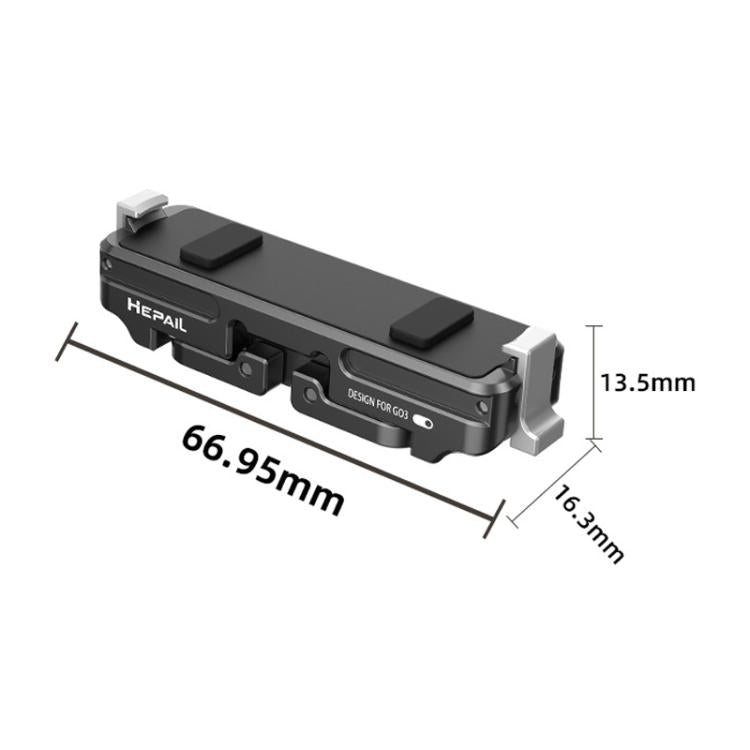 For Insta360 GO 3 / 3S HEPAIL AC-08 Aluminium Alloy Magnetic Quick Release Base - Mount & Holder by HEPAIL | Online Shopping UK | buy2fix