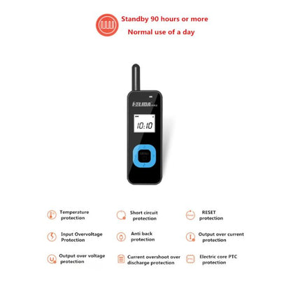 HELIDA T-M1 Mini Portable Rechargeable Two-Way Radio 22 Channels Compact Walkie Talkie US Plug White - Handheld Walkie Talkie by HELIDA | Online Shopping UK | buy2fix