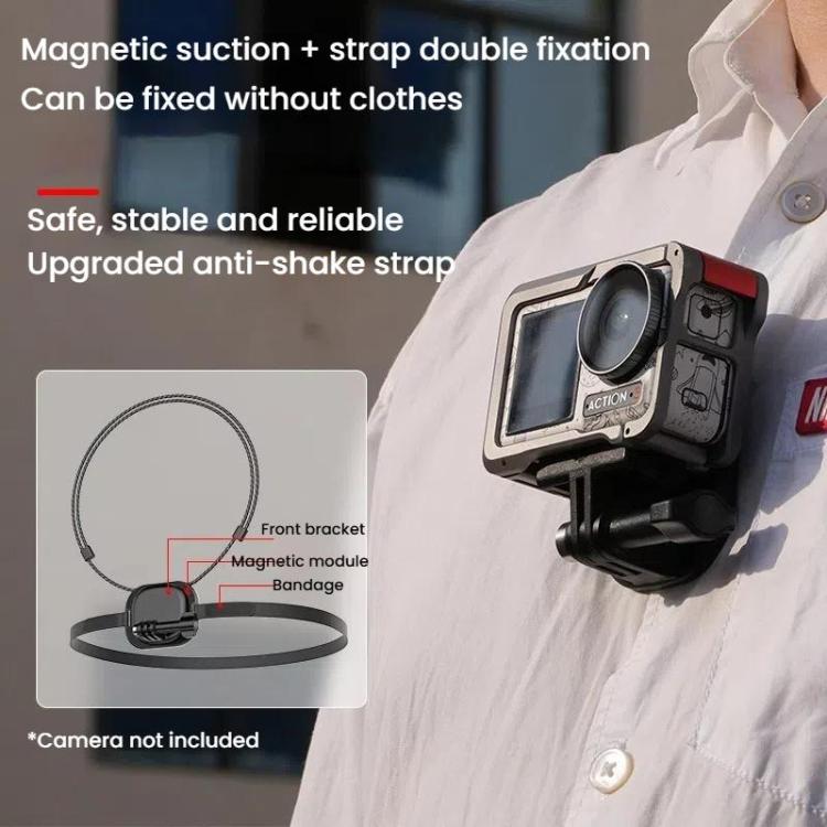 HEPAIL AC76 Action Camera Mobile Phone Magnetic Neck Strap Mount - Holder by HEPAIL | Online Shopping UK | buy2fix