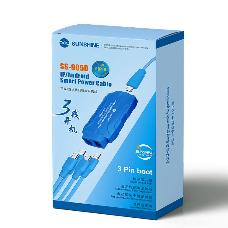SUNSHINE SS-905D For iPhone / Android Series Power Supply Start-up Cables Mobile Phone Repair Test Cables - Test Tools by SUNSHINE | Online Shopping UK | buy2fix