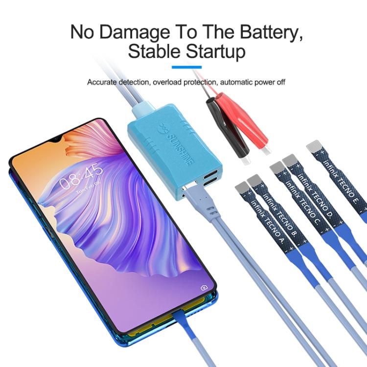 SUNSHINE SS-905G For Tecno / itel / Infinix Series Power Supply Cable Mobile Phone Repair Test Cables - Test Tools by SUNSHINE | Online Shopping UK | buy2fix