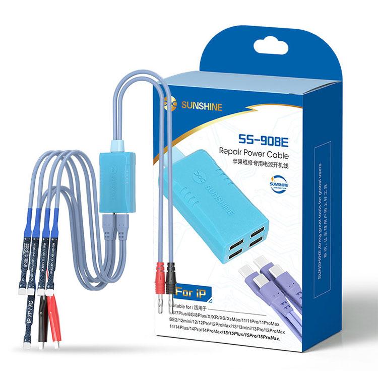 SUNSHINE SS-908E For iPhone 11-16 Series Simple Power Supply Start-up Cable Expandable Mobile Phone Repair Test Cable - Test Tools by SUNSHINE | Online Shopping UK | buy2fix