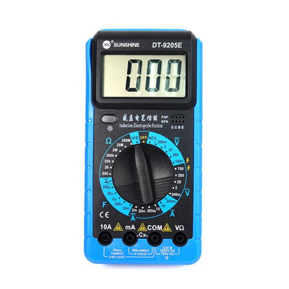 SUNSHINE DT-9205E High-Precision Digital Multimeter For Measuring Current Voltage Portable Repair Electrician Meter With Burn Protection - Digital Multimeter by SUNSHINE | Online Shopping UK | buy2fix
