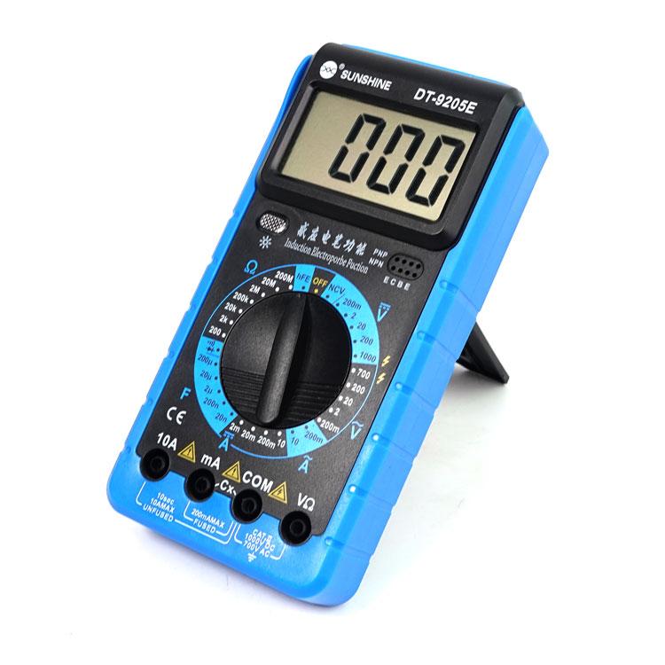 SUNSHINE DT-9205E High-Precision Digital Multimeter For Measuring Current Voltage Portable Repair Electrician Meter With Burn Protection - Digital Multimeter by SUNSHINE | Online Shopping UK | buy2fix