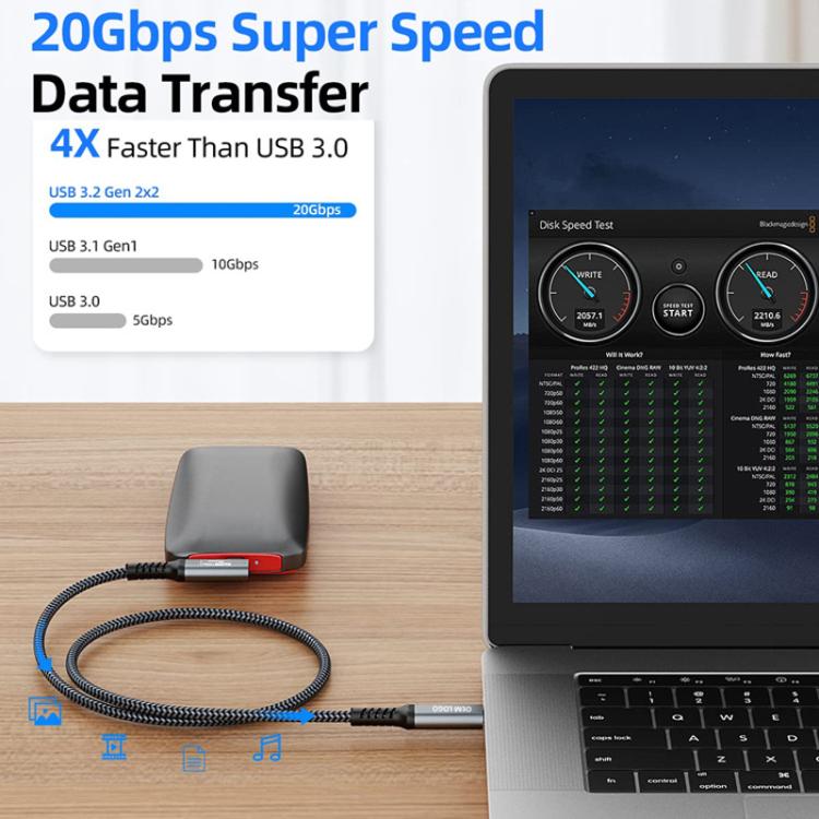 5m Type-C VR Streaming Connection Cable 10GB High-Speed Transmission Elbow Smart Device Cable, For Meta Quest 2 / 3 / PICO 4 / Apple Vision Pro / PSVR 2 - VR Accessories by buy2fix | Online Shopping UK | buy2fix