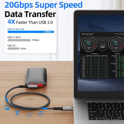 5m Type-C VR Streaming Connection Cable 10GB High-Speed Transmission Elbow Smart Device Cable, For Meta Quest 2 / 3 / PICO 4 / Apple Vision Pro / PSVR 2 - VR Accessories by buy2fix | Online Shopping UK | buy2fix