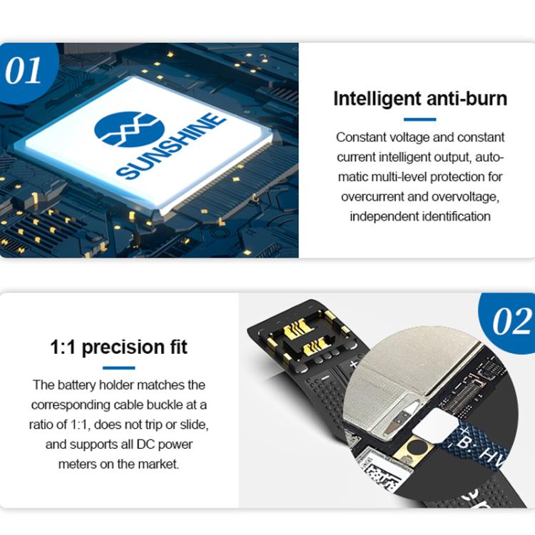 SUNSHINE SS-905H Android 8V High Voltage Power-On Cable Mobile Phone Repair Power Battery Cable - Test Tools by SUNSHINE | Online Shopping UK | buy2fix