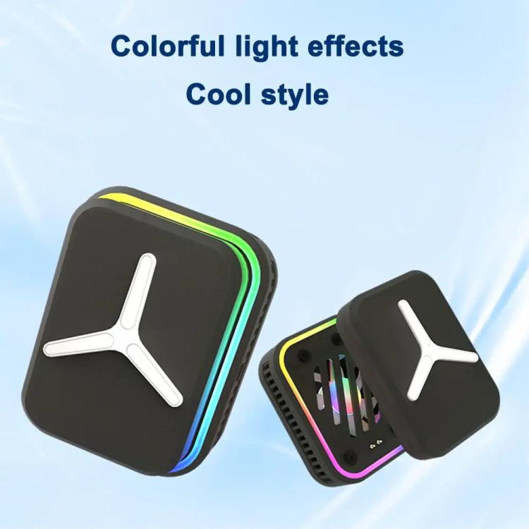 SR03 Wireless Magnetic Phone Cooler With LED Light Overclocking Semiconductor Cooling(White) - Cooling Fan Radiator by buy2fix | Online Shopping UK | buy2fix