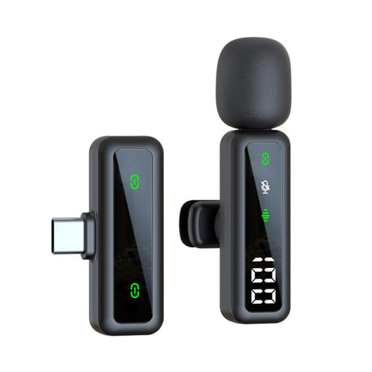 H67 Type-C Single Mic Live Noise Reduction Video Shooting Mini Mobile Phone Microphone Digital Wireless Lapel Microphone