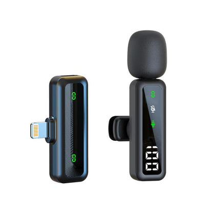 H67 8 Pin Single Mic Live Noise Reduction Video Shooting Mini Mobile Phone Microphone Digital Wireless Lapel Microphone - Microphone by buy2fix | Online Shopping UK | buy2fix