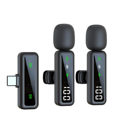 H67 Type-C Dual Mic Live Noise Reduction Video Shooting Mini Mobile Phone Microphone Digital Wireless Lapel Microphone - Microphone by buy2fix | Online Shopping UK | buy2fix
