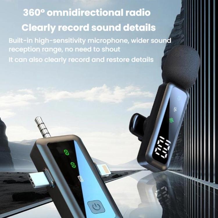 H67 Type-C Dual Mic Live Noise Reduction Video Shooting Mini Mobile Phone Microphone Digital Wireless Lapel Microphone - Microphone by buy2fix | Online Shopping UK | buy2fix