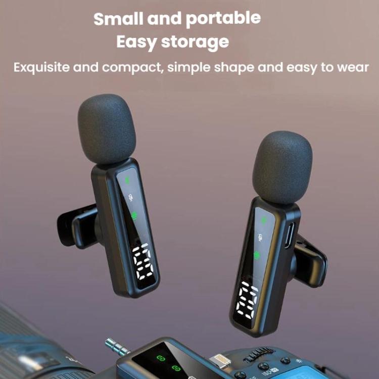 H67 8 Pin Single Mic Live Noise Reduction Video Shooting Mini Mobile Phone Microphone Digital Wireless Lapel Microphone - Microphone by buy2fix | Online Shopping UK | buy2fix