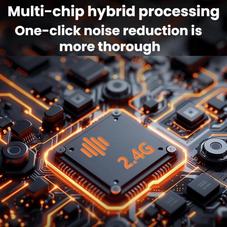 8 Pin Dual Microphone Mini Wireless Finger Clip Microphone Mobile Phone Live Noise Reduction Bluetooth Microphone(Black) - Microphone by buy2fix | Online Shopping UK | buy2fix