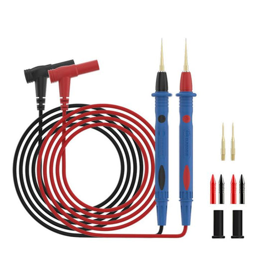 SUNSHINE SS-024B Replaceable Stainless Steel Probe Tips Soft Silicone Multimeter Probe Tips