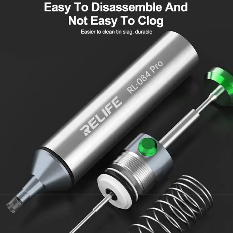 RELIFE RL-084 Pro Powerful Aluminium Alloy Solder Sucker Manual Solder Residue Sucker - Others by RELIFE | Online Shopping UK | buy2fix