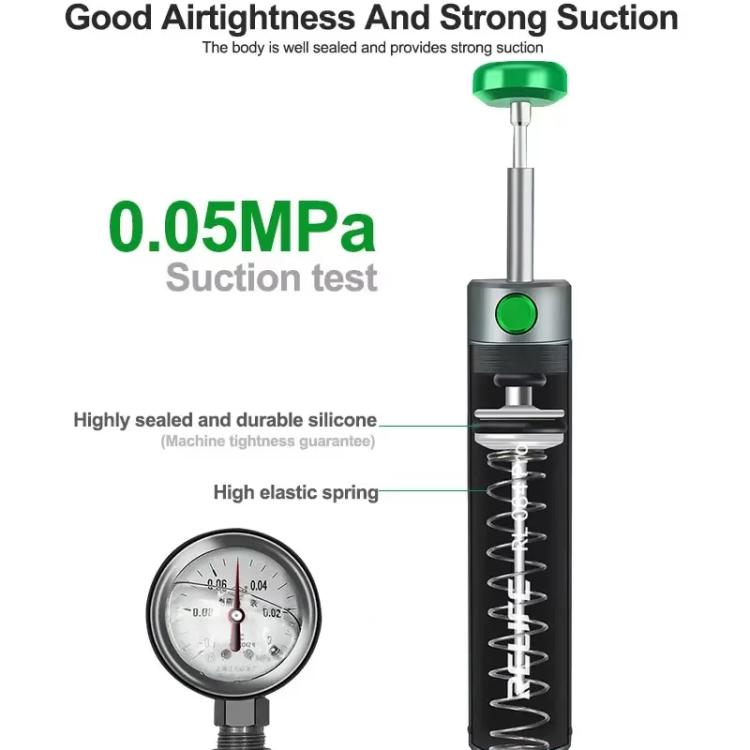 RELIFE RL-084 Pro Powerful Aluminium Alloy Solder Sucker Manual Solder Residue Sucker - Others by RELIFE | Online Shopping UK | buy2fix