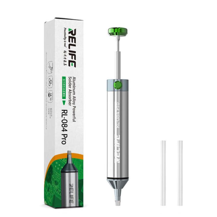 RELIFE RL-084 Pro Powerful Aluminium Alloy Solder Sucker Manual Solder Residue Sucker - Others by RELIFE | Online Shopping UK | buy2fix