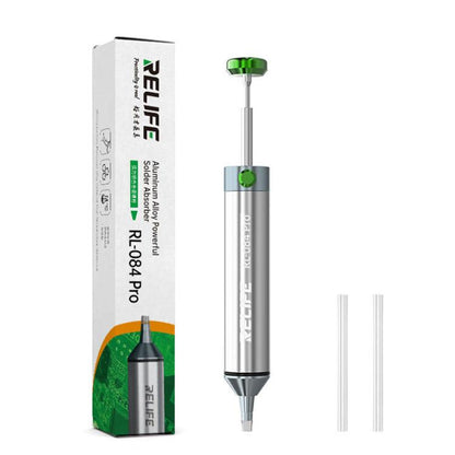 RELIFE RL-084 Pro Powerful Aluminium Alloy Solder Sucker Manual Solder Residue Sucker - Others by RELIFE | Online Shopping UK | buy2fix