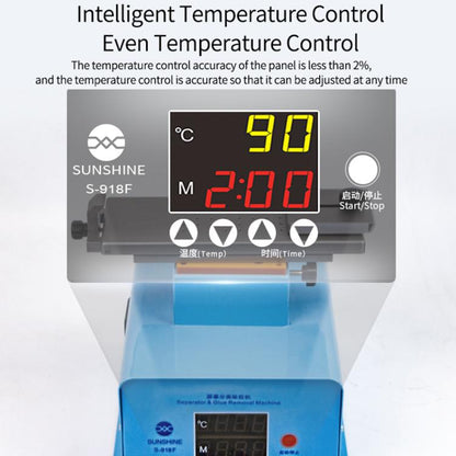 SUNSHINE S-918F Curved Screen 360-Degree Rotation Mobile Phone Screen Separator Screen Removal Heating Table, EU Plug - Separation Equipment by SUNSHINE | Online Shopping UK | buy2fix