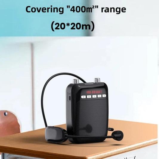 ZANSONG M70 Wireless Bluetooth Megaphone Speaker with UHF Mic Surrport Voice Recorder, FM Radio, TF/USB Port, 3.5mm AUX Input(Black) - Loudspeaker by ZANSONG | Online Shopping UK | buy2fix