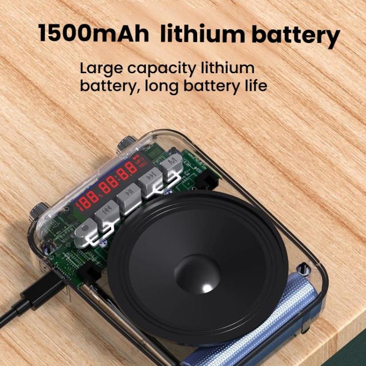 ZANSONG M70 Wireless Bluetooth Megaphone Speaker with UHF Mic Surrport Voice Recorder, FM Radio, TF/USB Port, 3.5mm AUX Input(Black) - Loudspeaker by ZANSONG | Online Shopping UK | buy2fix