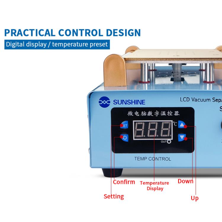 SUNSHINE S-918K 8.5 inch Workbench Screen Repair Heater Repair LCD Screen Separator Heat Separation, EU Plug - Separation Equipment by SUNSHINE | Online Shopping UK | buy2fix