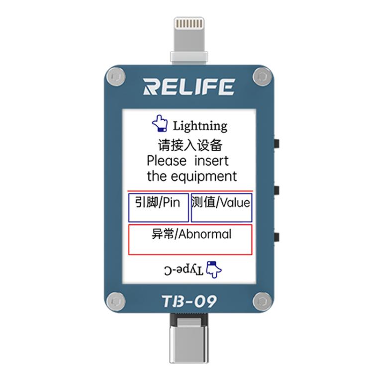 RELIFE TB-09 Type-C / 8 Pin Tail Plug Tester Automatically Locks Fault Points - Test Tools by RELIFE | Online Shopping UK | buy2fix