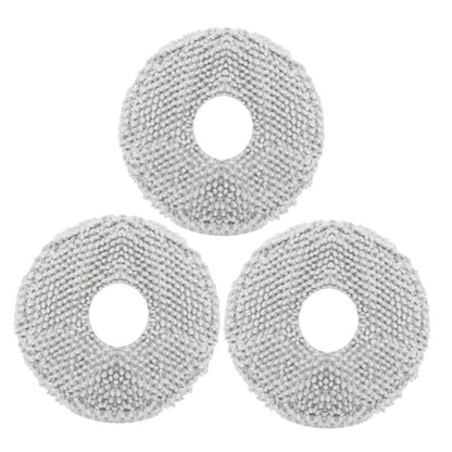 3pcs Mop Pad For Ecovacs Deebot T50 PRO / T50 PRO OMNI / T50 MAX PRO OMNI / T50 OMNI Replacement Parts(Gray) - For ECOVACS Accessories by buy2fix | Online Shopping UK | buy2fix