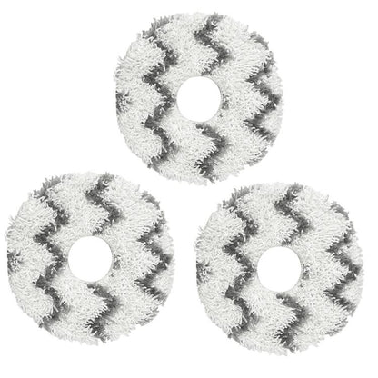 3pcs Mop Pad For Ecovacs Deebot T50 PRO / T50 PRO OMNI / T50 MAX PRO OMNI / T50 OMNI Replacement Parts(Striped) - For ECOVACS Accessories by buy2fix | Online Shopping UK | buy2fix