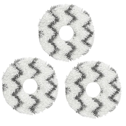 3pcs Mop Pad For Ecovacs Deebot T50 PRO / T50 PRO OMNI / T50 MAX PRO OMNI / T50 OMNI Replacement Parts(Striped) - For ECOVACS Accessories by buy2fix | Online Shopping UK | buy2fix