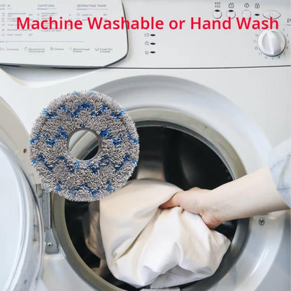 3pcs Mop Pad For Ecovacs Deebot T50 PRO / T50 PRO OMNI / T50 MAX PRO OMNI / T50 OMNI Replacement Parts(Blue Wave) - For ECOVACS Accessories by buy2fix | Online Shopping UK | buy2fix