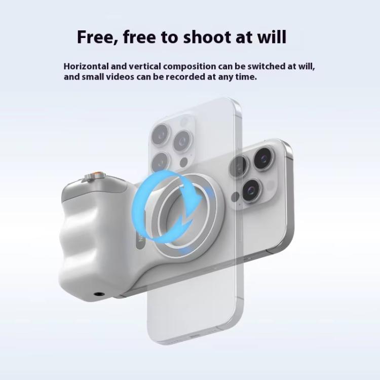 TELESIN P1-MP-10 Magsafe Magnetic Camera Shoot Hand Grip Bluetooth Remote Control Mobile Phone Camera Handle - Phone Remote Control by TELESIN | Online Shopping UK | buy2fix