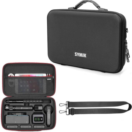 For Insta360 X5 / X4 Camera SYMIK Large Capacity Storage Bag Handbag Messenger Carrying Case(Black) - Case & Bags by SYMIK | Online Shopping UK | buy2fix